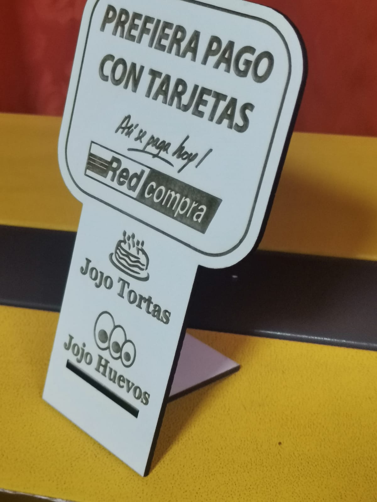 Cartel corte y grabado laser en MDF